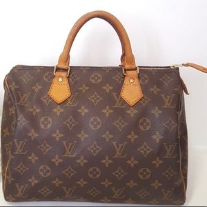 Authentic Louis Vuitton Monogram Speedy 30